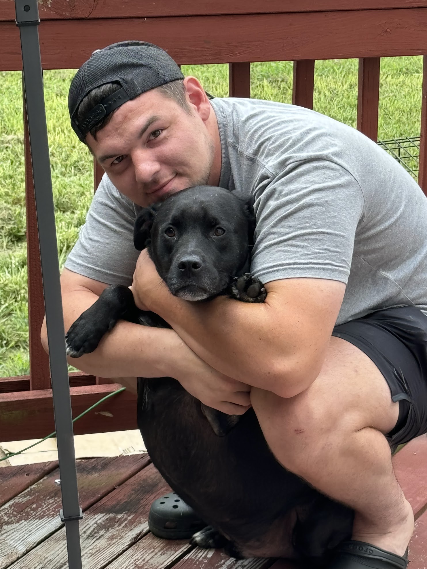 Paul with his dog, Axel